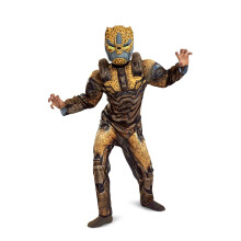 Disguise Cheetor Transformers Costume for Kids Official Transformers Rise of the Beasts Muscle Padded Costume and Mask Size (4-6)