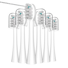 Udskiftning Flosser tandbørstehoveder med covers til Waterpik Sonic Fusion SF01/SF02 og Sonic Fusion 2.0 SF03/SF04 6 Tæller hvid