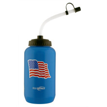 Pro Impact Squeezable Water Bottle Bendable Long Straw - LDPE BPA Gratis plastik - Hydrering til baseball hockey Gym MMA Yoga Boxing Cycling Soft