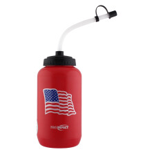 Pro Impact Squeezable Water Bottle Bendable Long Straw - LDPE BPA Gratis plastik - Hydrering til baseball hockey Gym MMA Yoga Boxing Cycling Soft