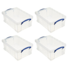 Bote vraiment utile Botre a conteneur de stockage en plastique de 9 litres avec un couvercle instantane et des poignees de verrouillage de clip