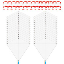 Mint's Colorful Life DIY draci pro deti Kite Maker Kit Hromadn zdoben Kite Party Pack Bl Diamond Kite Kite (balen 30)
