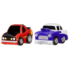 Little Tikes Crazy Fast Cars 2 Count (Pack of 1) Muscle Movers Muscle Car Themed Pullback Toy Vehicles Goes up to 50 ft