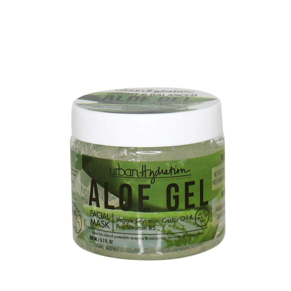 Photos - Facial Mask Urban Hydration Bright & Balanced Aloe Vera Leaf Facial Gel Mask | Lightweight Removes Skin Impurities Hydrates Fights Acne