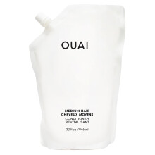 RIMBIOLO DEL CONDIZIONE MEDIO OUAI - Condizionatore idratante per capelli con olio di cocco Babassu e cheratina - rafforza le riparazioni e aggiunge