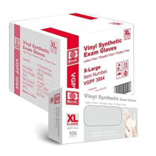 AroPaw Disposable Case of 1 000 Vinyl Gloves Powder Free Latex Free Disposable (Large-1000) VGPF-3003