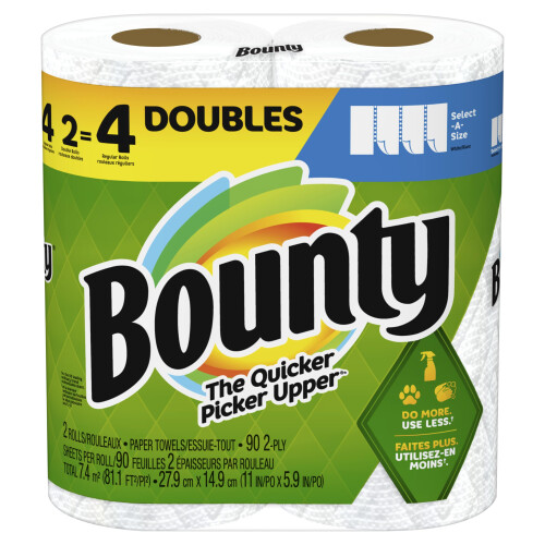Bounty Select-A-Size Paper Medels 2 Count