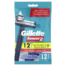 Gillette Sensor2 eldobhat frfi borotvk 12 Count