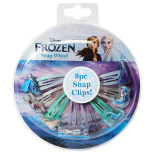 LUV HER Frozen haarclips voor meisjes met klikclips, 8 stuks, meerkleurig, vanaf 3 jaar