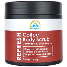 Kawowy peeling do ciala do pielegnacji i zluszczania skry | Oczyszcza martwy naskrek i cellulit | Redukcja wygladu egzemy (250 g/8,8 uncji)