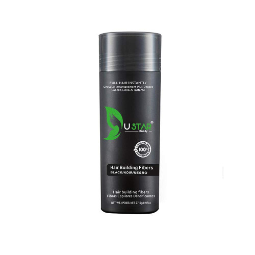 Ustar Ίνες Μαλλιών για Αραίωση 27.5g Μαύρο Καλύπτει Άμεσα την Απώλεια Μαλλιών