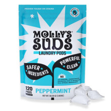 Molly's Suds Mosszer-prnk | Tiszta mosszer rzkeny borre | Ultra koncentrlt s foltellenes | Borsmenta 120 darab (rtkcsomag)