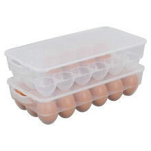 Begale 4 pack Clear Egg Tray Recipient avec porte-ufs en plastique en plastique pour le refrigerateur s'adapte a 18 x 4 ufs (72 ufs)