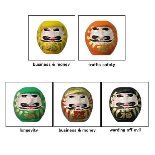 Bambole Daruma Fortune (set da 10 da 4,7 cm, realizzate in Giappone) 2