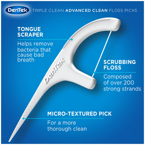 Dentek Triple Clean Floss Picks Mint 90 Count 2
