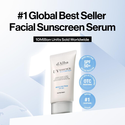 d'Alba, Υδρογόνου Essence Waterfull+ Αντίφλεγμα, SPF 50+, 1.69 fl oz (50 ml) 1