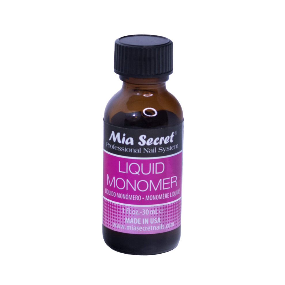 Mia Secret 1 Oz Liquid Monomer - Professional Acrylic Nail Liquid For Acrylic Powder - Ema Monomer - Nail Monomer Liquid - Ema Monomer Acrylic Nail Li
