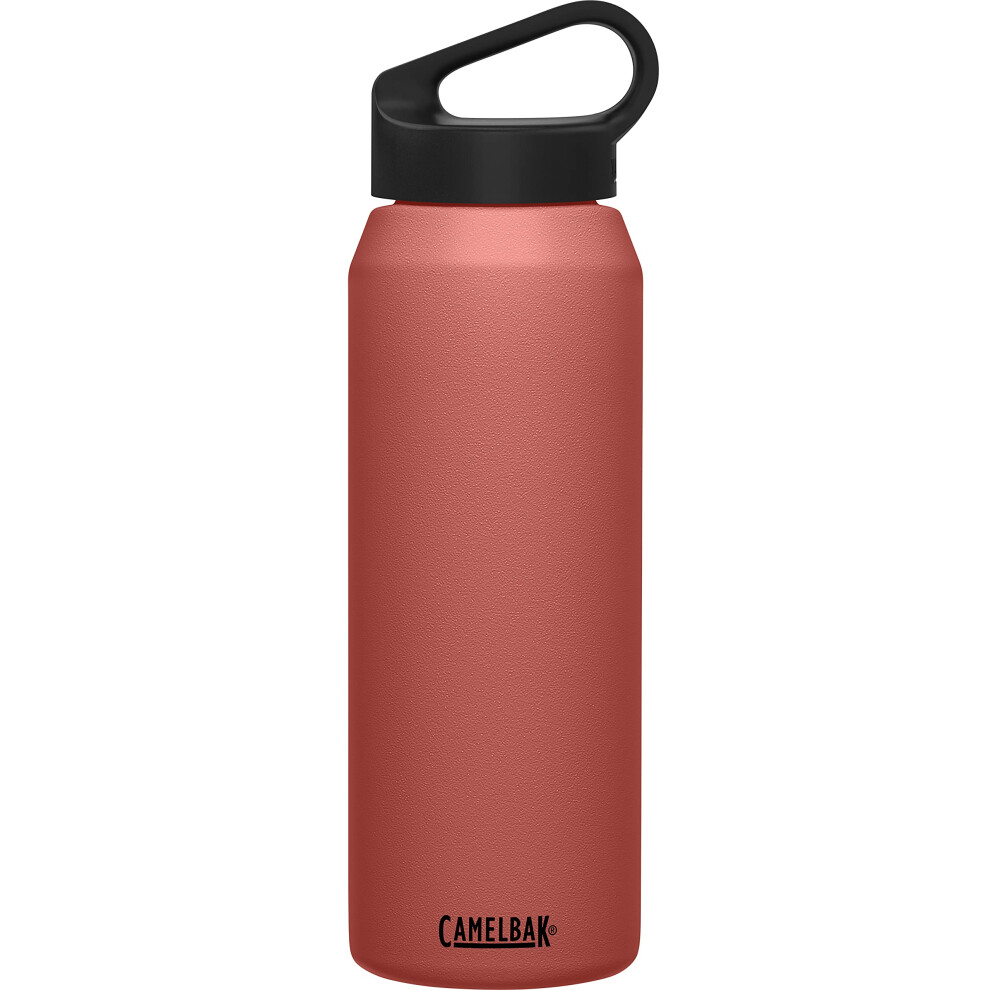 CamelBak Carry Cap Bottle - Vacuum Insulated Stainless Steel - Easy Carry  32oz  Terracotta Rose
