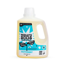 Molly's Suds flytande tvttmedel | Ren tvttmedelstvl fr knslig hud | 2x koncentrerad hg effektivitet (HE) (pepparmynta - 200 laddningar)