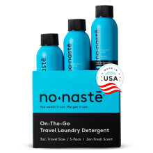 Nonaste Resetvttmedel - Zen Fresh 3 Fl Oz (paket med 3) 9 laster - Resestorlek Tvttmedel fr trningsklder med mera - TSA-kompatibel fr p re