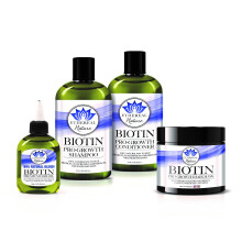 Ethereal Nature Biotin Pro-growth 4 pack (shampoo 12 onas, condicionador, 12 onas, leo e mscara para cabelo)