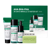 SOME BY MI AHA BHA PHA 30Days Starter Kit - Toner 1.01Oz Serum 0.33Oz Cr?e 0.7Oz Reinigingsreep 1.05Oz - Milde exfoli?ende dagelijkse huidverzorgings