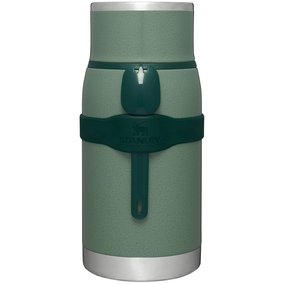 Stanley Adventure To Go Insulated Food Jar with Cup Lid and Spork - 36oz - Stainless Steel Insulated Food Container - BPA-Free and Dishwasher Safe