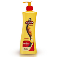 Meera stærk og sund shampoo med kunkudukai og badam (Sapindus og mandel) for at reducere hårfaldet 340 ml