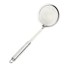 Vetafschuimer Lepel Roestvrij Staal Fijnmazige Zeef Hot Pot Schuimvet Olie Skimmen (Dia 5,5 Inch)