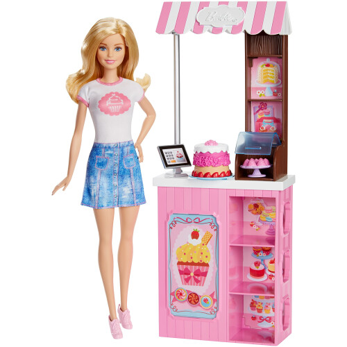 Barbie Barbie Karriär Bageri Set med Blond Docka