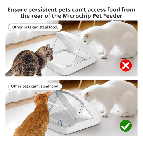 Rear Cover for Automatic Microchip Cat Pet Feeder 1
