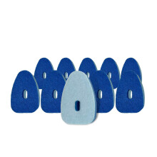 Smilyeez Blue Non Scratch Scrubbing Sponge Refill for Scrub Daddy Dish Daddy (10 Pack) Dish Daddy Refills - Replacement Head for Dishwashing and Kitc