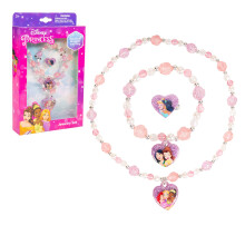 Disney Prinzessinnen Schmuckset mit Perlenkette und Armbändern für Mädchen ab 3 Jahren