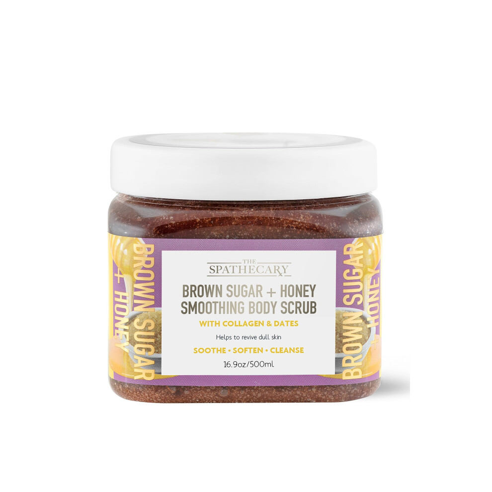 Spathecary Brown The Body Scrub Exfoliating-Nourishing-Refreshing-Smoothing Body Care 21 Oz. (21 Oz Sugar + Honey)