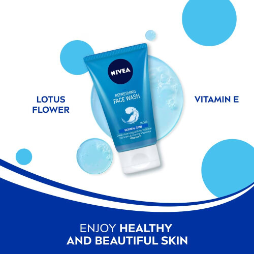 NIVEA Nivea Refreshing Face Wash | Normal hud med E-vitamin | 150 ml (5,07 Fl Oz) 2