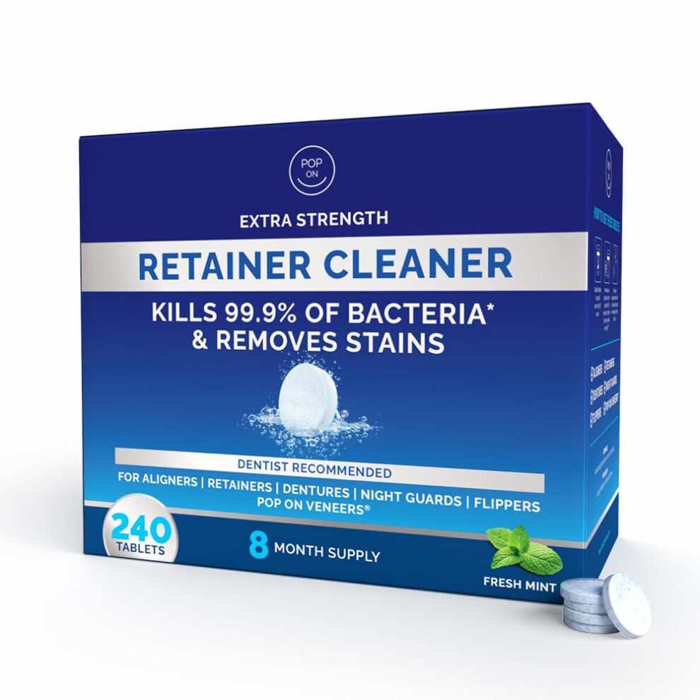 Pop On Veneers Pop On Smiles Retainer Cleaner Tablets For Ultrasonic Cleaners - Invisalign Cleaner Denture Cleaning Tablets Fsa Hsa Approved Dental Pod Tablets Fo