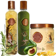 RITUAL BOTANICO KIT 3 Crecimiento Acelerado Ultra Reparador S.O.S Origen Bot?ico: Shampoo de Romero Mascarilla Bomba Capilar Acondicionador Intensivo