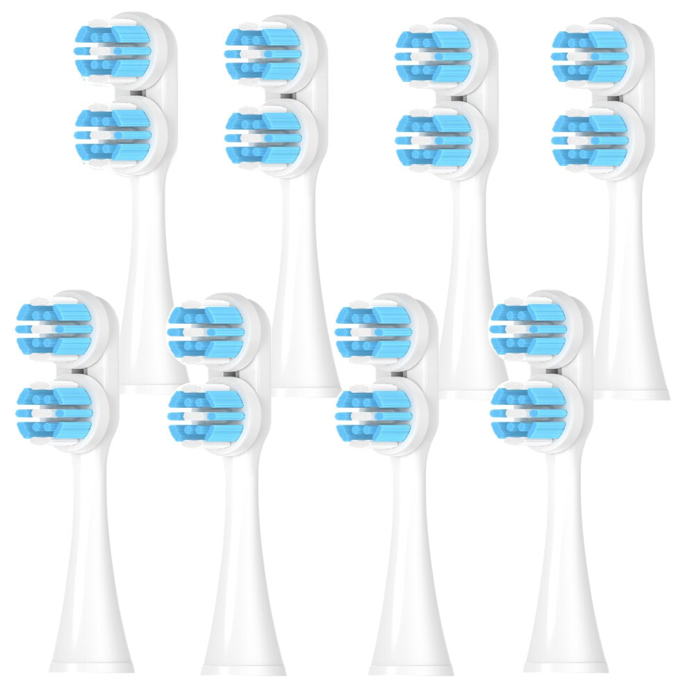 8 Pack Compatible with Spinbrush Pro Clean Toothbrush Replacement Brush Heads for Spinbrush Pro Clean Toothbrush Soft Bristles