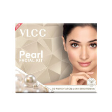 VLCC Natural Pearl Arc Kit - Egyetlen felhasznls | Szalon, mint az arc otthon, mindssze 6 lpsben | Tartalmazza a Cleanser Scrub Cream arccso