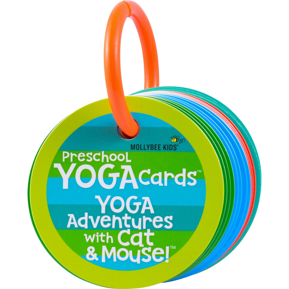 Mollybee Kids Yoga-Karten Fr Kinder Im Vorschulalter, Set Mit 40 Posen Und Aktivitten, Yoga Fr Anfnger Fr Kinder, Geschenke Fr Kinder Ab 3-image