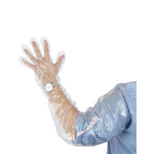 WHUASINTA 50Pcs Veterinary Insemination Rectal Long Gloves Disposable Plastic Full Arm 35.5inch for Field Dressing Garden Operations Cow Palpation