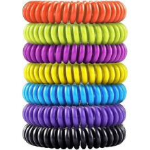 7-Pack Kids Adult Mosquito Bracelets - Natural Lemongrass, Lemongrass & Eucalyptus