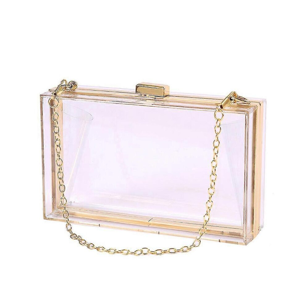 Women Acrylic Transparent Evening Bags Clutch Vintage Banquet Handbag