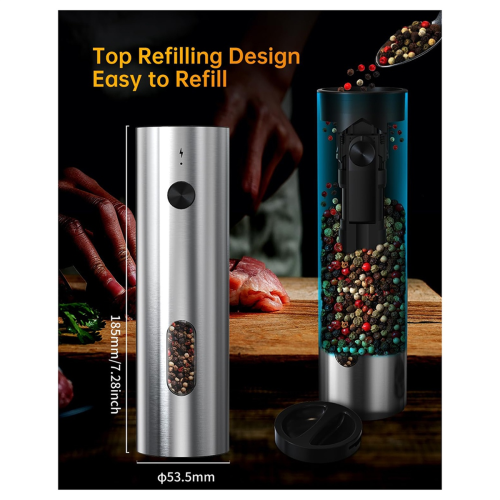 Rechargeable Electric Salt and Pepper Grinder Set 1