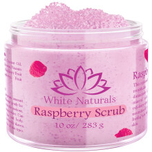 Biologische Frambozen Scrub, Natuurlijke Exfoliërende Zout Scrub voor Lichaam & Gezicht