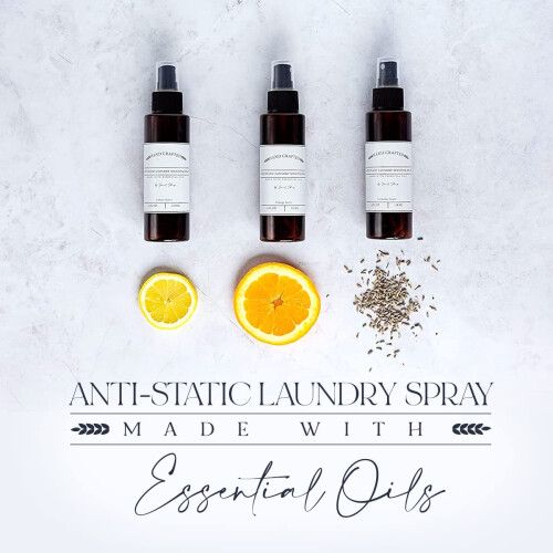 Anti-Static Laundry Scenting Spray with Essential Oils (Lavender Lemon Orange) (Lavender) 1