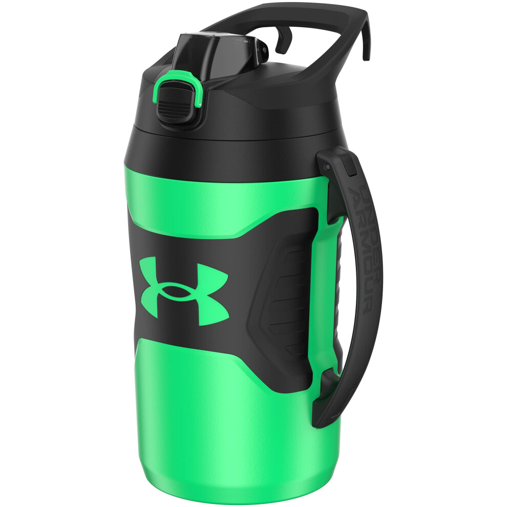 Under Armour Sports Water Jug  64oz Insulated Water Bottle w/Handle  Half Gallon  Fence Hook  Leak Resistant  Baseball  Football & More