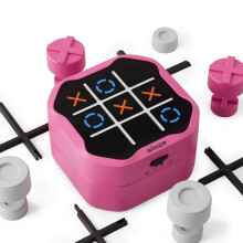 GiiKER Tic Tac Toe Bolt Game 3-in-1 Handheld Puzzle Game Console Portable Travel Games for Educational and Memory Growth Fidget Toys Board Games f