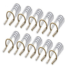 Lot de 10 extensions d'ongles r   utilisables en acrylique/gel UV, avec bo   te de rangement, pour manucure et nail art, argent   es
