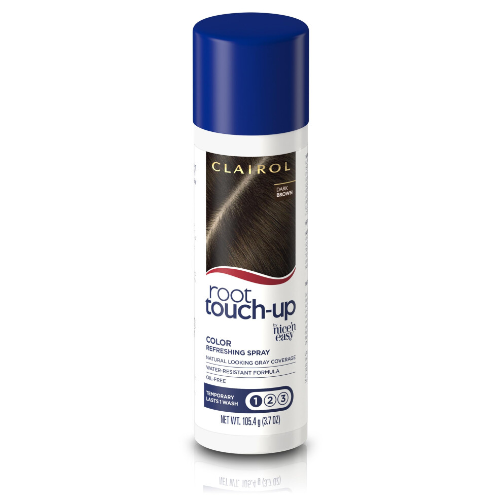 Clairol Root Touch-Up by Nice'n Easy Temporary Hair Coloring Spray  Dark Brown Hair Color  Pack of 1